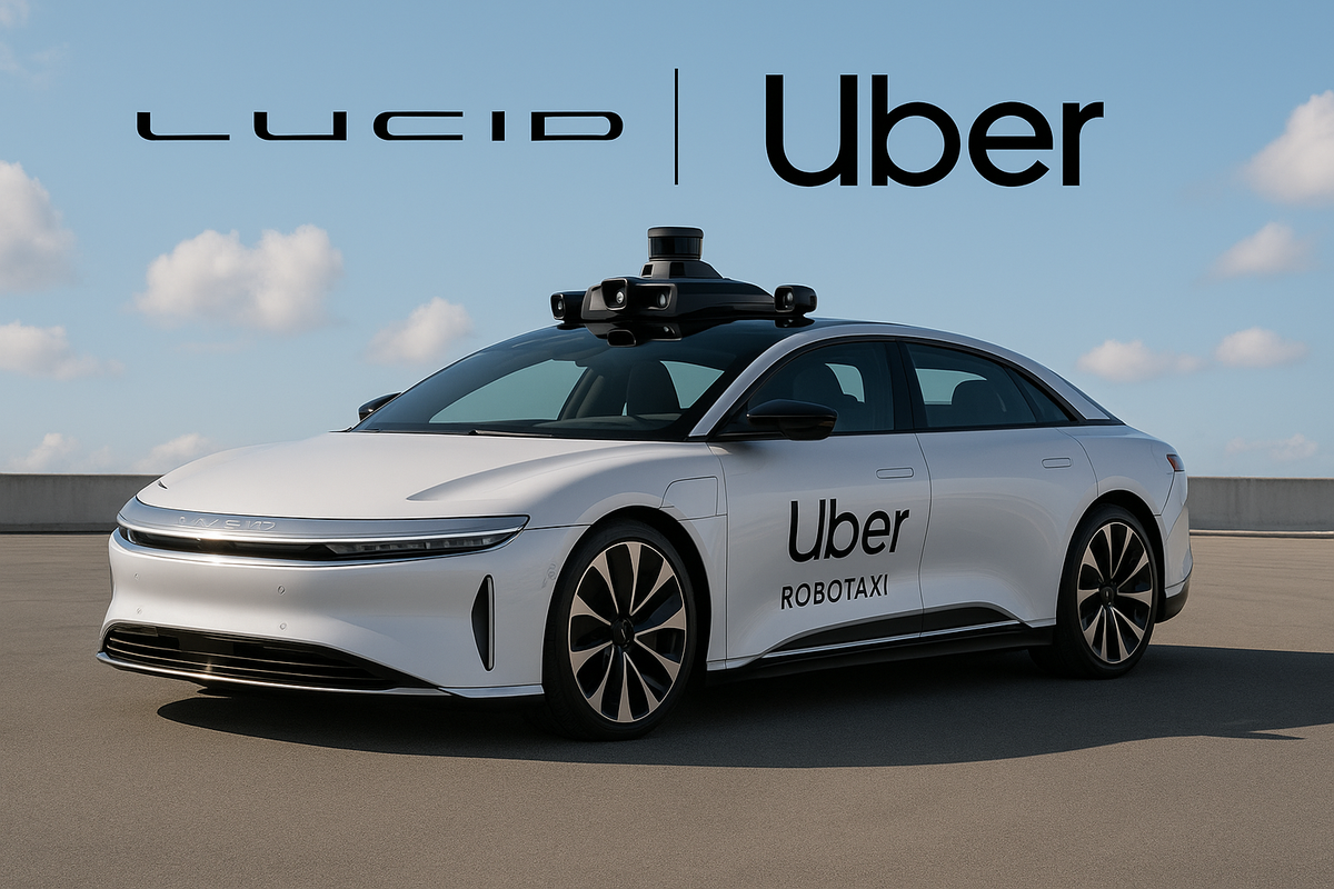 Lucid’s Robotaxi Gamble: LCID Soars as EV Maker Enters the Autonomous Taxi Arena with Uber Partnership