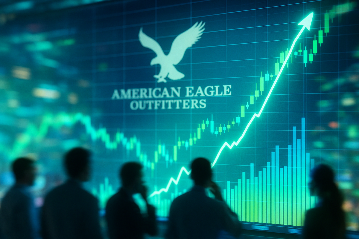 AEO Shares Trend Higher as Call Options Volume Hits Record Highs (NYSE:AEO)