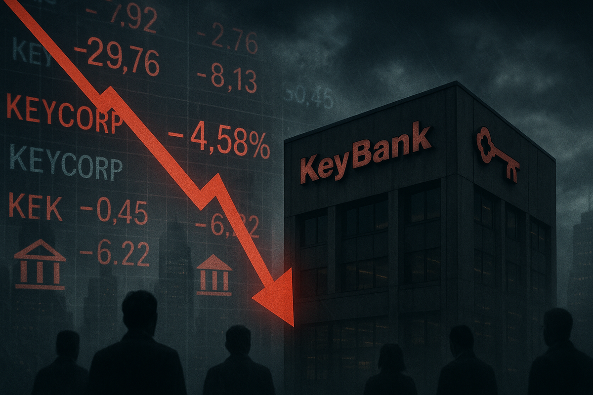 Banking Sector Jitters Drag KeyCorp Shares Lower Amidst Broader Market Pullback