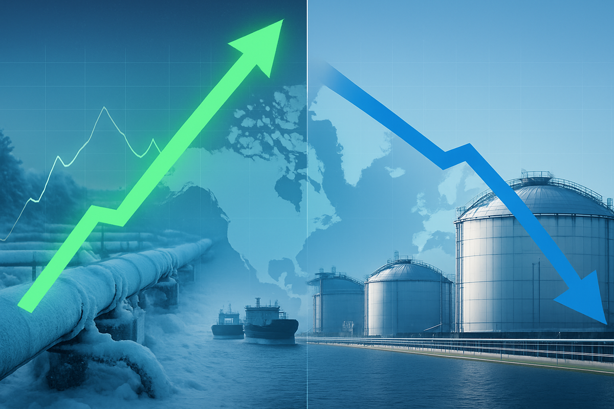 The Great Divide: U.S. Natural Gas Surges While European Benchmarks Slump