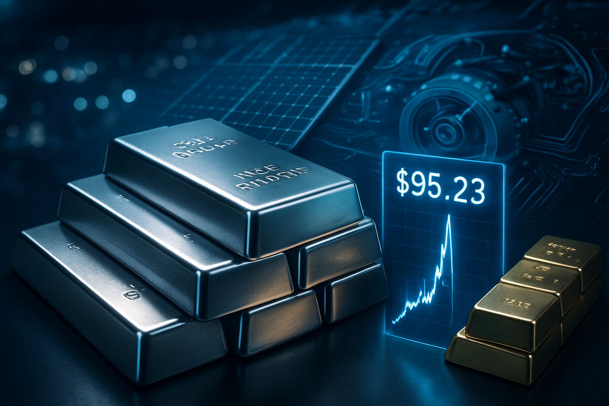 The White Metal’s Moment: Silver Vaults to $95 as Industrial Supply Crisis Reaches Breaking Point