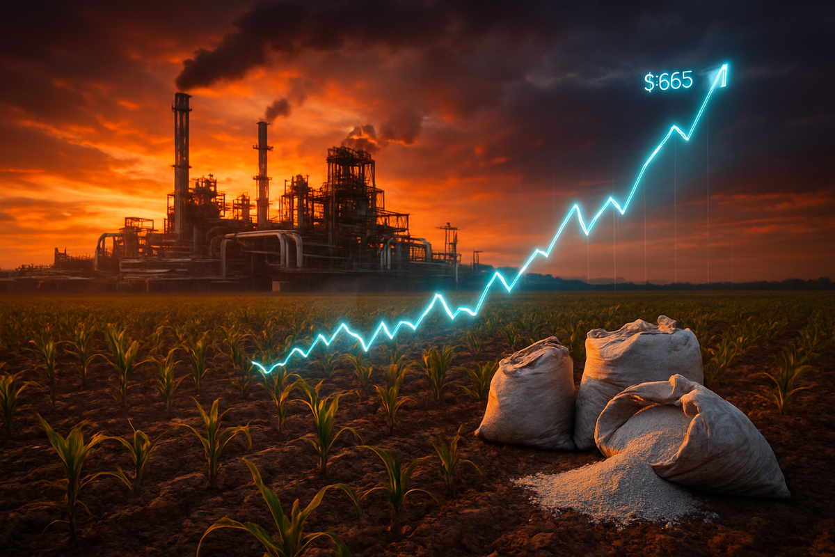 The Nitrogen Trap: Natural Gas Spikes Send Urea Prices Soaring to $665, Threatening Global Food Security