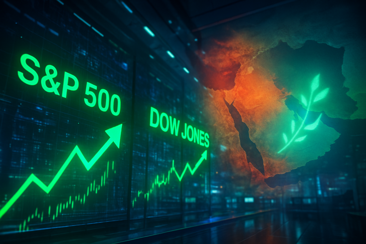Peace Hopes Ignite Wall Street: S&P 500 and Dow Post Best Gains Since Start of Iran Conflict