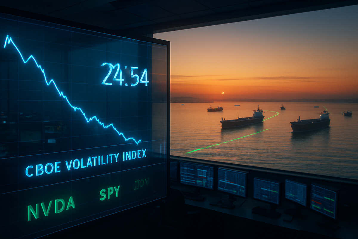 The Volatility Thaw: VIX Retreats to 24.54 as Geopolitical Shadows Recede