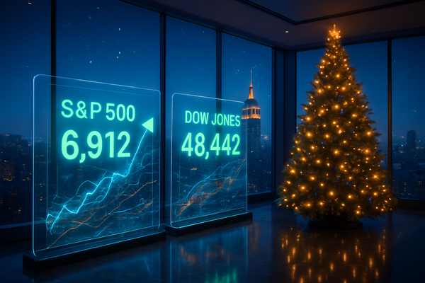 Wall Street’s Christmas Miracle: S&P 500 and Dow Hit Record Highs as Market Eyes AI-Driven 2026