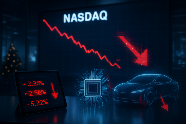 Nasdaq's Year-End Stumble: Tech Sector Leads Market Declines as 'Santa Claus Rally' Fails