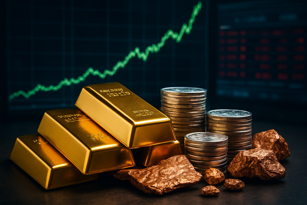 Metals Mania: Gold, Silver, and Copper Hit Historic Highs as Robust GDP Data Damps Stock Futures