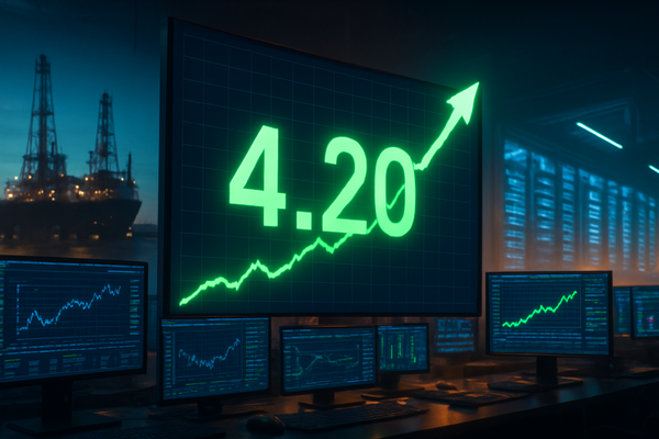 Natural Gas Bulls Eye $4.20 Breakout as AI Demand and LNG Exports Reshape the Energy Landscape