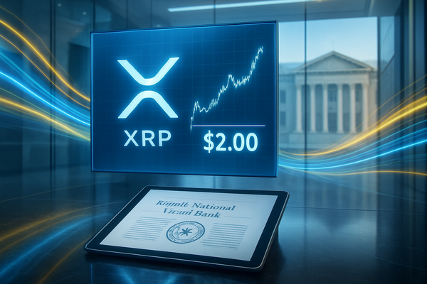 XRP Holds $2 Level as Ripple Secures U.S. Trust-Bank Nod and ETF Inflows Surge