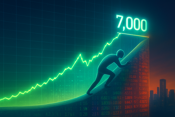 Wall Street’s Sisyphus Moment: S&P 500 Stumbles at 7,000 Threshold as Momentum Fades