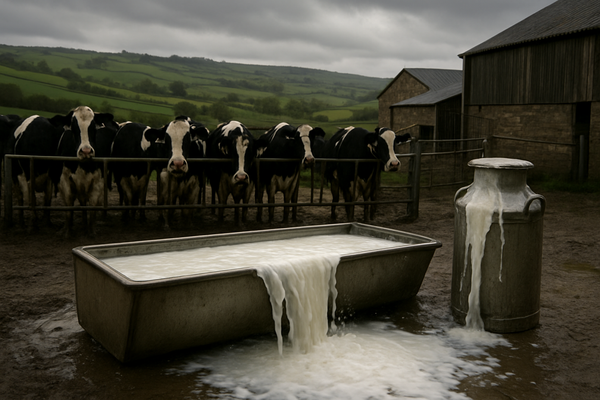 UK Dairy Sector Grapples with Plummeting Farmgate Milk Prices Amidst Chronic Oversupply
