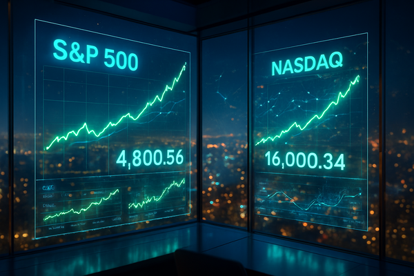S&P 500 and Nasdaq Reach Record Highs in Tech-Led 2025 Year-End Rally