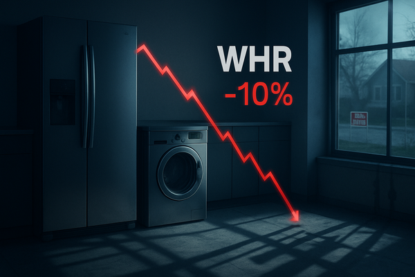 Whirlpool Shares Plunge 10% as Housing Stagnation and Tariffs Squeeze 2026 Outlook