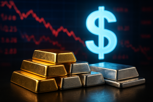 Precious Metals Retreat: Gold and Silver Slide as Dollar Resurgence and Index Rebalancing Trigger Massive Profit-Booking