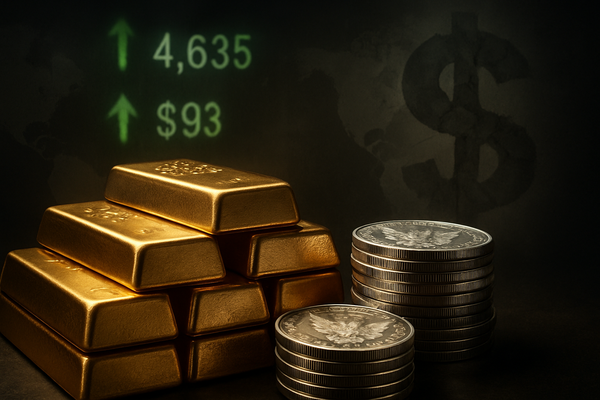 Bullion’s Breakout: Gold Hits $4,635 and Silver Surges to $93 Amid Global Chaos and Policy Shocks