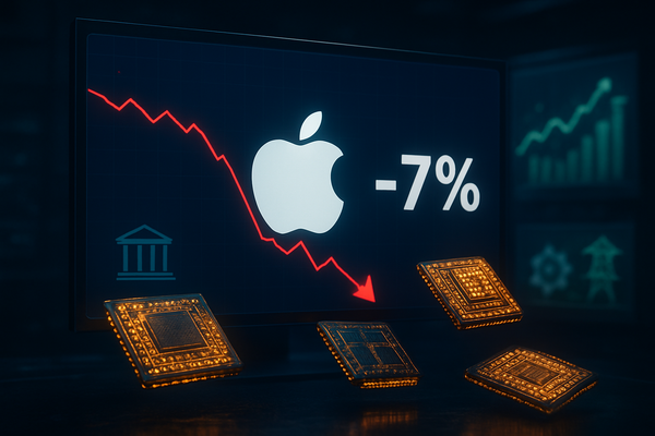 Apple Shares Retreat 7% as Memory Cost Surge and 'Great Rotation' Reset Tech Valuations