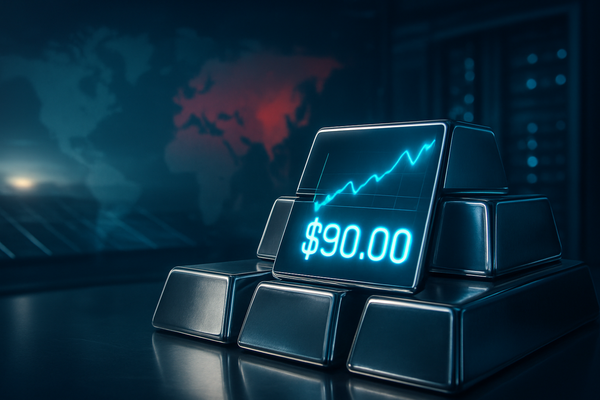 The Silver Squeeze: Prices Surge Past $90 as China Weaponizes Metal Supply