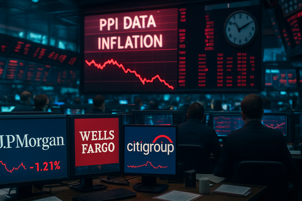 Wall Street Morning Slide: Mixed Bank Earnings and Inflation Data Weigh on Markets