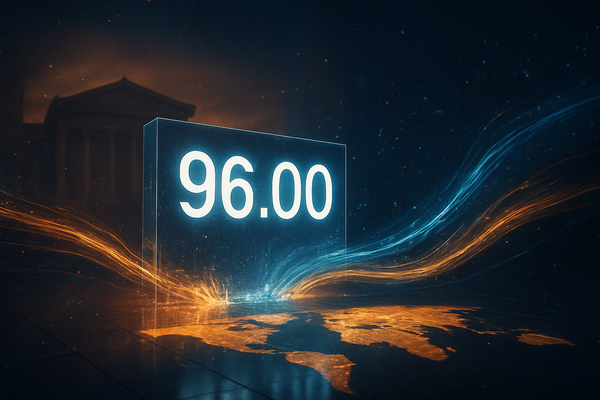 The 96 Floor: US Dollar Tumbles as Global Capital Flows Retreat from American Shores