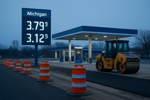 Michigan’s $2 Billion Road Funding Overhaul: 21-Cent Fuel Tax Hike Takes Effect Today