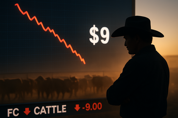 Livestock Markets Shaken: Feeder Cattle Futures Plunge $9 as Market Discipline Takes Center Stage