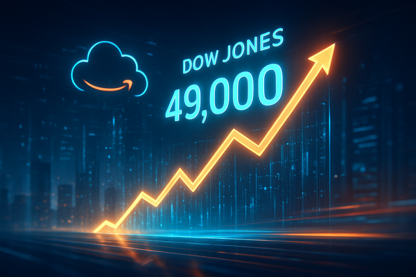 Amazon Leads Dow Jones to Historic Record-Setting Session as Index Eyes 49,000