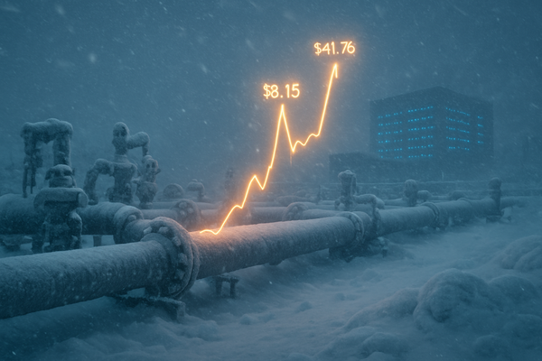 Winter’s Grip: Arctic Blast Triggers Historic Natural Gas Volatility and $40 Price Spikes