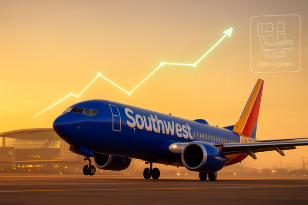 Southwest's Transformation Takes Flight: LUV Stock Hits Three-Year High as Carrier Prepares for Historic Seating Overhaul