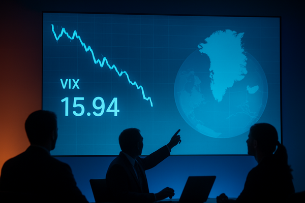 VIX Tumbles as Trump Rescinds Greenland Tariff Threats