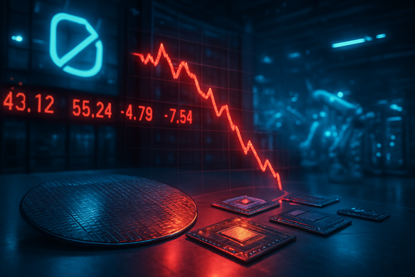 Intel Shares Crater 12% as Q1 2026 Guidance Signals Supply-Chain Stranglehold