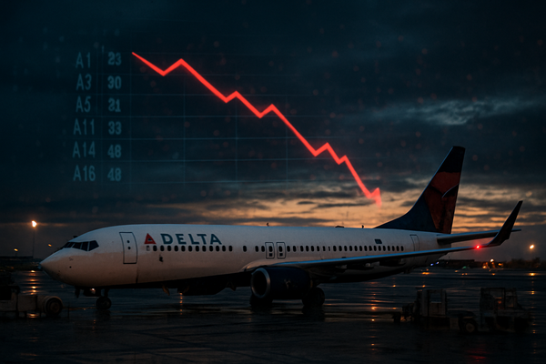 Delta Air Lines Shares Nosedive as Weak Guidance and Government Shutdown Fallout Cloud Record Revenue Year