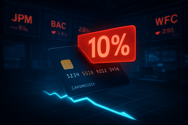 Credit Card Cliff: Bank Stocks Plunge as Trump Proposes 10% Interest Rate Ceiling