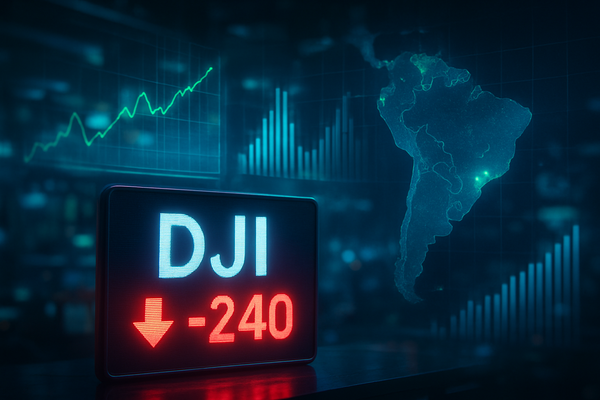 Dow Slumps 240 Points as Strong Services Data Clashes with Labor Weakness and Geopolitical Shocks