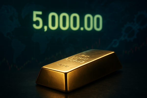 Gold Shatters $5,000 Ceiling: Historic Surge Driven by Global Instability and De-Dollarization