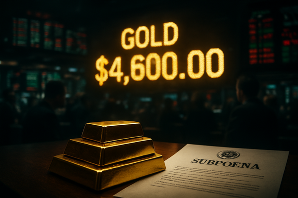 Gold Shatters $4,600 Ceiling as Fed Subpoenas and Iran Tensions Ignite Global Flight to Safety