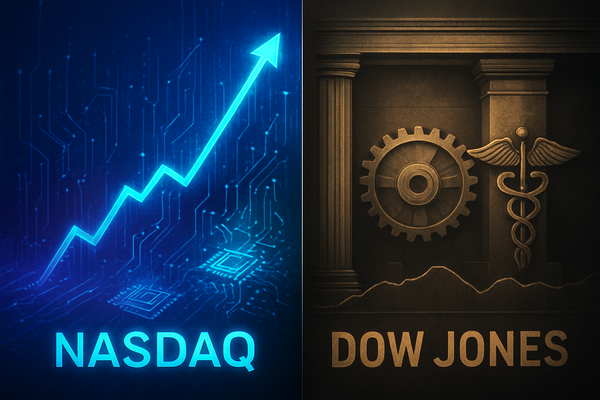 Performance Divergence: Nasdaq Soars as Dow Lags to Start 2026