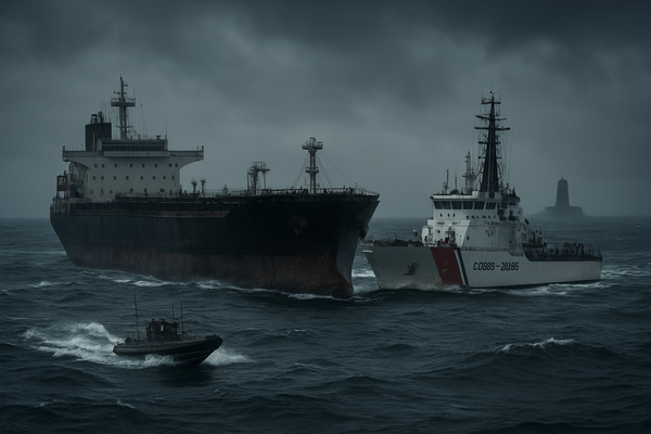 High-Stakes Standoff: U.S. Seizes Sanctioned Russian-Escorted Tanker in North Atlantic