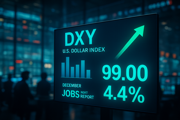 US Dollar Surges Past 99.00 as "Mixed" December Jobs Report Cools Rate Cut Hopes