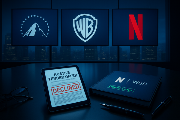 Warner Bros. Discovery Rejects Paramount’s Hostile Bid to Stick with Netflix Strategic Deal