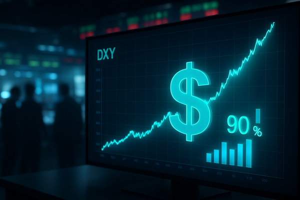 Dollar Dominance Returns: U.S. Dollar Index Hits One-Month High as Markets Price in 90% Fed Pause