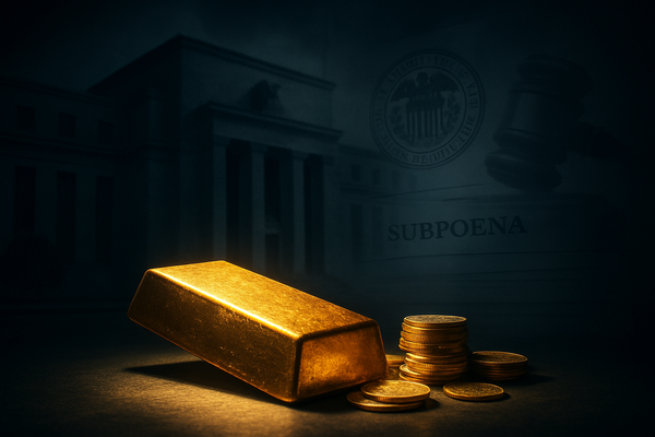 Gold Hits Record Highs as DOJ Probe into Jerome Powell Ignites Constitutional Crisis at the Federal Reserve