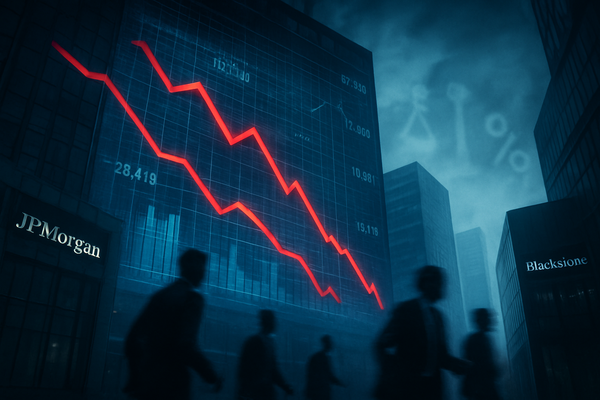 Wall Street Reverses: JPMorgan and Blackstone Lead Banking Slump as Rate Uncertainty Rattles Markets