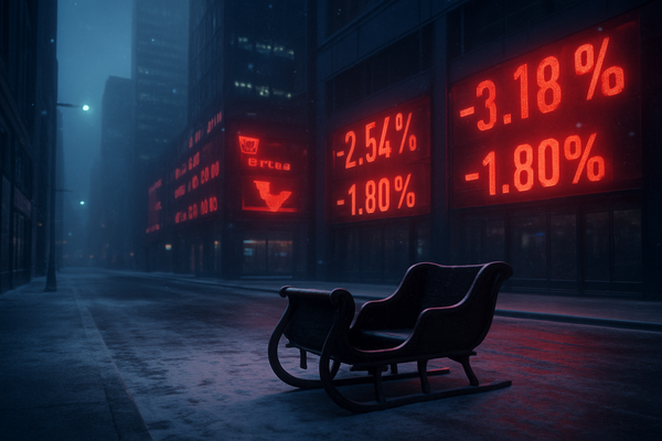Santa’s Empty Sleigh: Why the 2025 Rally Failure Signals a Rough Q1 for Wall Street