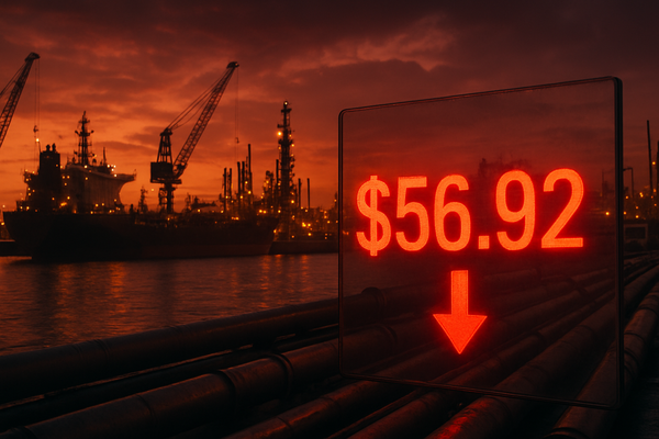 Crude Oil Tumbles to $56.92 as Venezuelan Supply Surge Reshapes Global Energy Markets