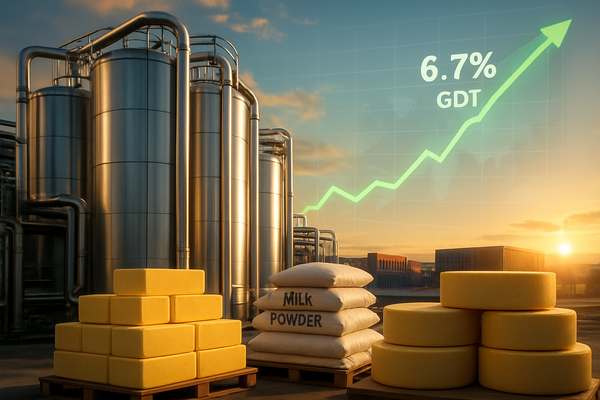 Global Dairy Market Surges as GDT Auction Records 6.7% Jump, Fueling 2026 Commodity Rally