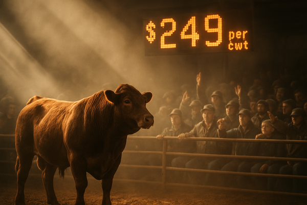 Cattle Markets Shatter Records: Kansas Cash Trade Hits $249 per cwt Amidst Historic Supply Crunch