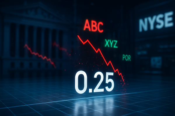 Wall Street’s New Floor: NYSE Proposes $0.25 Minimum Price Rule to Purge ‘Penny’ Volatility