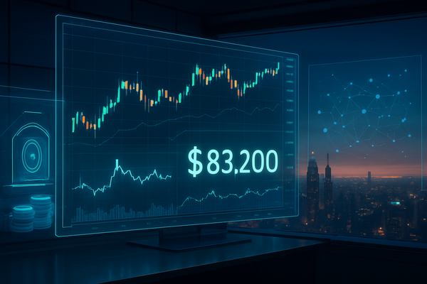The New Proxy War: Bitcoin Consolidation at $83,200 Tests the Resilience of Strategy Inc. and Coinbase