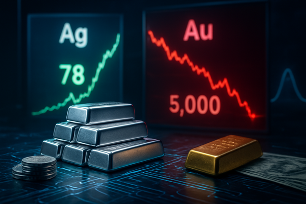 The Great Decoupling: Silver Hits $78 as Gold Plummets in '6-Sigma' Market Shock