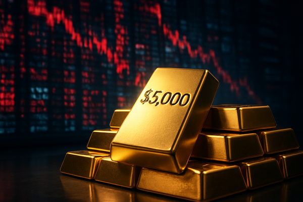 Gold Surges Past $5,000 as Volatility Hedging Spikes